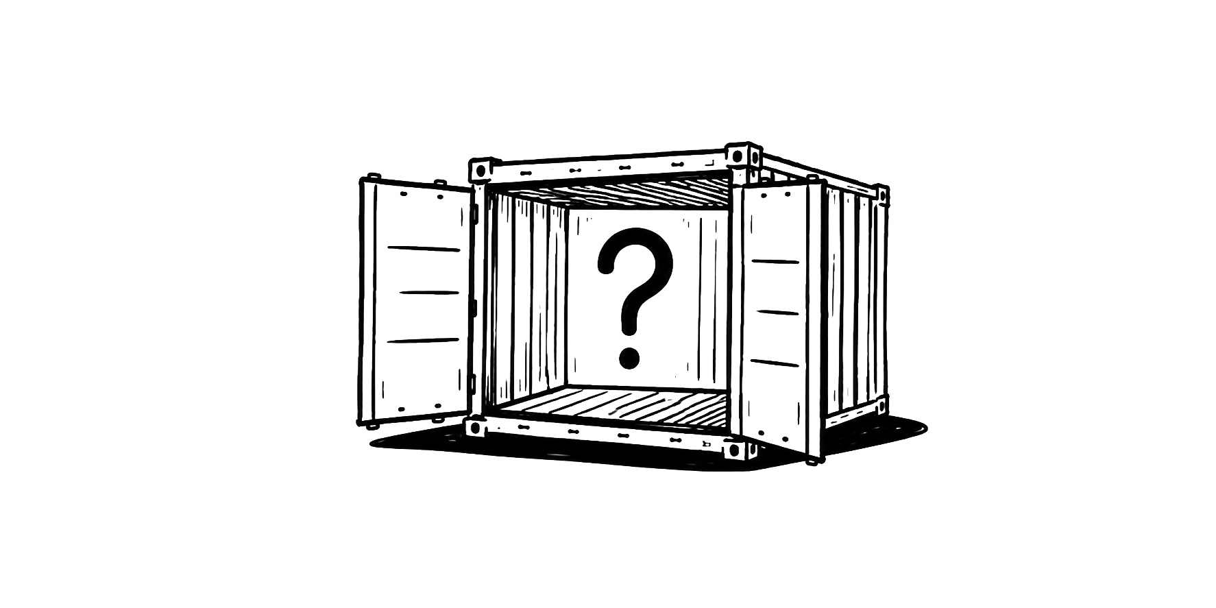 Container shipment illustration